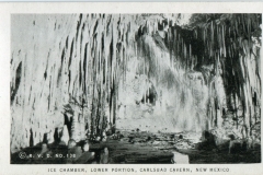 miniature photo in a souvenir packet. caves, postcard collection, Carlsbad Caverns, Carlsbad, New Mexico