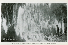 miniature photo in a souvenir packet. caves, postcard collection, Carlsbad Caverns, Carlsbad, New Mexico