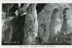 miniature photo in a souvenir packet. caves, postcard collection, Carlsbad Caverns, Carlsbad, New Mexico
