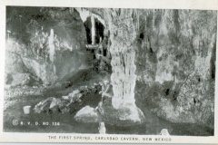 miniature photo in a souvenir packet. caves, postcard collection, Carlsbad Caverns, Carlsbad, New Mexico