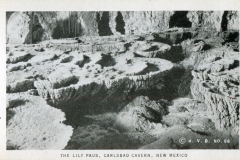 miniature photo in a souvenir packet. caves, postcard collection, Carlsbad Caverns, Carlsbad, New Mexico