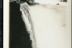 miniature photo in a souvenir packet. postcard collection, waterfall, Niagara Falls, Niagara, New York