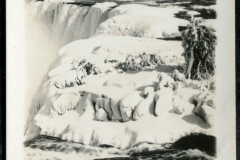 miniature photo in a souvenir packet. postcard collection, waterfall, Niagara Falls, Niagara, New York