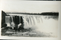 miniature photo in a souvenir packet. postcard collection, waterfall, Niagara Falls, Niagara, New York