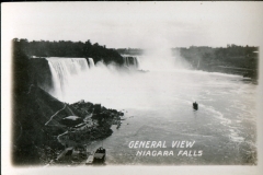 miniature photo in a souvenir packet. postcard collection, waterfall, Niagara Falls, Niagara, New York