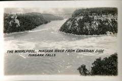 miniature photo in a souvenir packet. postcard collection, Niagara River, Canadian Side, Ontario/Quebec