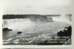 miniature photo in a souvenir packet. postcard collection, waterfall, Niagara Falls, Niagara, New York