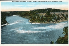 postcard collection, Rapids above the falls, Niagara Falls, New York