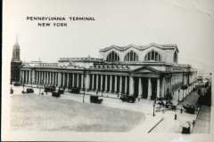 miniature photo in a souvenir packet. postcard collection, Pennsylvania Terminal, New York City, New York