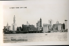 miniature photo in a souvenir packet. postcard collection, downtown, New York City, New York, 1916