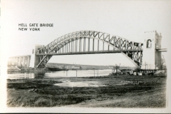 miniature photo in a souvenir packet. postcard collection, Hell Gate Bridge, New York City, New York