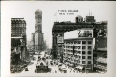 miniature photo in a souvenir packet. postcard collection, Times Square, New York City, New York
