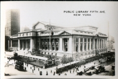 miniature photo in a souvenir packet. postcard collection, Public Library, 5th Street, New York City, New York, 1916