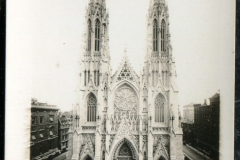 miniature photo in a souvenir packet. postcard collection, St. Patrick's Cathedral, New York City, New York, 1910