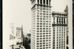 miniature photo in a souvenir packet. postcard collection, Bankers Trust and Singer Tower, New York City, New York