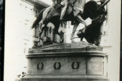 miniature photo in a souvenir packet. postcard collection, Sherman Statue, New York City, New York