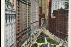 postcard collection, Bowlig Green and Broadway, New York City, New York