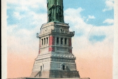 Airplane, postcard collection, Statue of Liberty, New York City, New York