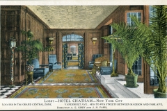 postcard collection, Hotel Chatham, New York City, New York