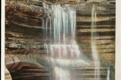 ME Cole, postcard collection, waterfall, Watkins Glen, New York