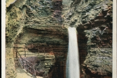 ME Cole, postcard collection, waterfalls, Watkins Glen, New York