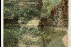ME Cole, postcard collection, waterfall, Watkins Glen, New York