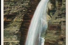 ME Cole, postcard collection, waterfall, Watkins Glen, New York