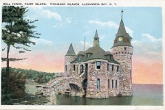 postcard collection, Bell Tower, Heart Island, Alexandria Bay, New York