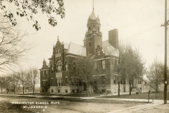 postcard collection, Washington School Building, Hillsboro, Ohio