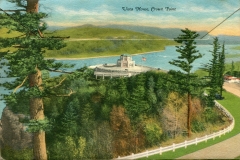 "Columbia River Highway" packet book, back cover. postcard collection, Columbia River Highway, Crown Point, Oregon