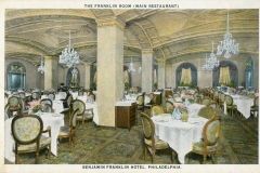postcard collection, Benjamin Frankln Hotel, Philadelphia, Pennsylvania