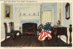 postcard collection, Betsy Rosss house, Philadelphia, Pennsylvania