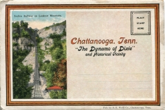 "Chattanooga Tenn. The Dream of Dixie and Historical Vicinity", souvenier packet book, front cover. postcard collection, Lookout Mountain, Chattanooga, Tennessee