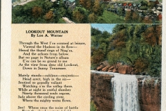 postcard collection, waterfall, Lookout Mountain, Chattanooga area, Tennessee