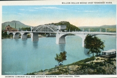 postcard collection, Tennesee River, Million Dollar Bridge, Chattanooga area, Tennessee