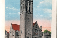a panel in the accordian fold packet. Margaret McGrew, postcard collection, First Episcopal Church, Charleston, West Virginia