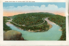 a panel in the accordian fold packet. Margaret McGrew, postcard collection, Hawks Nest, New River, Charleston, West Virginia