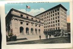 a panel in the accordian fold packet. Margaret McGrew, postcard collection, Charleston National Bank, Charleston, West Virginia