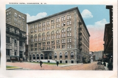 a panel in the accordian fold packet. Margaret McGrew, postcard collection, Kanawha Hotel, Charleston, West Virginia