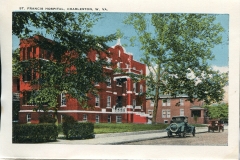 a panel in the accordian fold packet. Margaret McGrew, postcard collection, St. Francis Hospital, Charleston, West Virginia