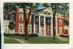 a panel in the accordian fold packet.
Margaret McGrew, postcard collection, Governor's Mansion, Charleston, West Virginia